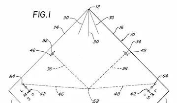 Rogallo's second patent for a "Flexible Kite".