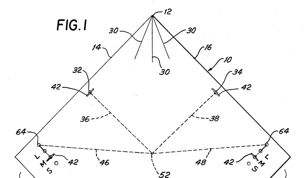Rogallo's second patent for a "Flexible Kite".