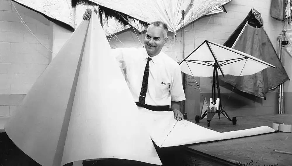 As shown on the Rogallo's Hall of Fame diploma,the Rogallos invented it all: modern hang glider and paraglider,and airplane spoilers and flaps.