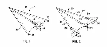 Rogallo 1968 patent for "Control Devices for Flexible Wing Aircraft".