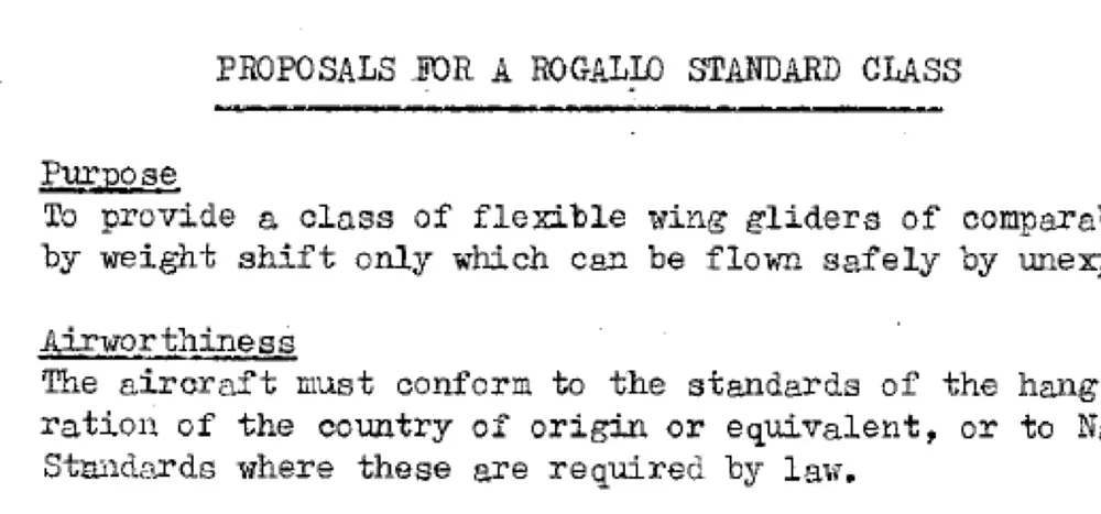 The Rogallo Class will last only one World championship.