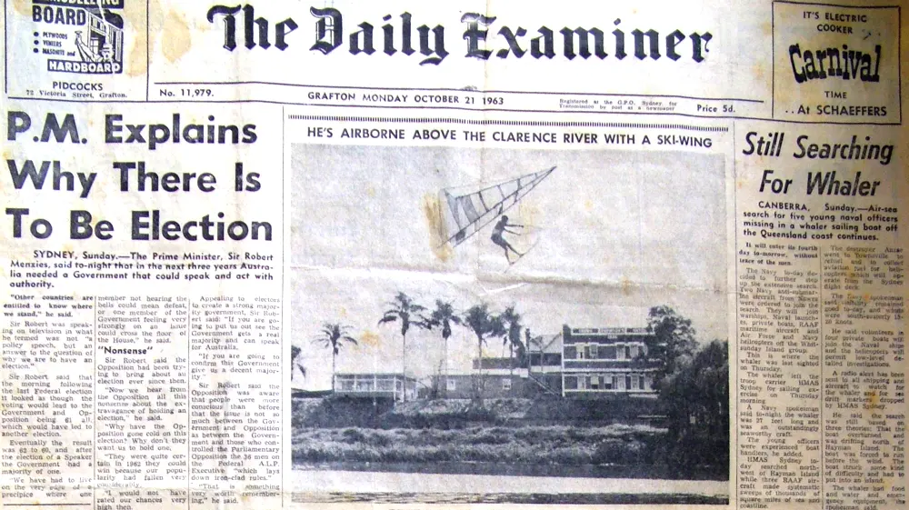 October 21,1963. The Dickenson Glider starts its amazingly successful career.